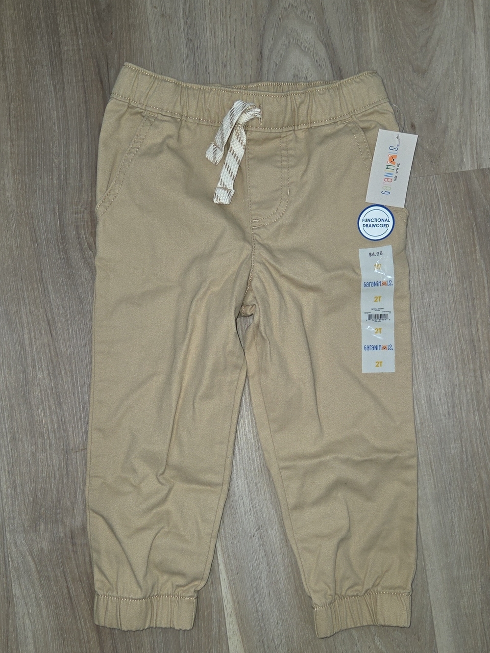 •Garanimals• Toddler Boys Drawstring Khaki Pants